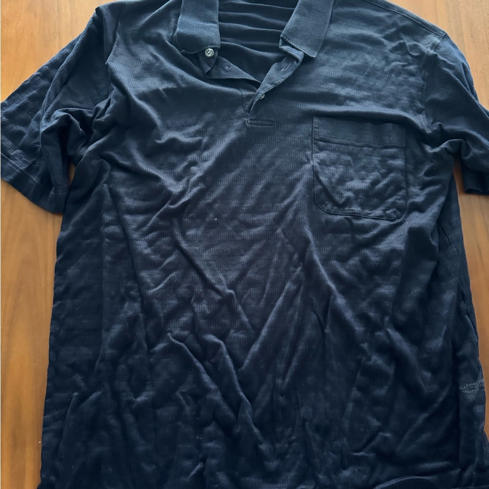 Ermenegildo Zegna Navy Polo Shirt